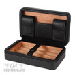 Travel luxury leather cigar case