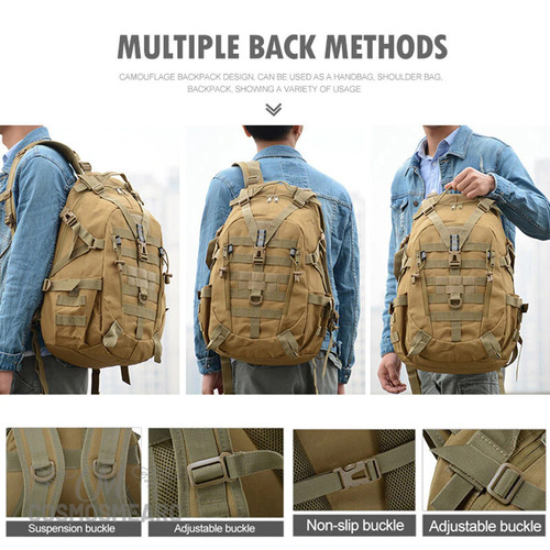 40L Camping Backpack Men's Military Bag Traveling Bags