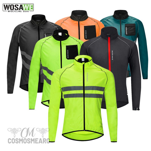WOSAWE Ultralight Men's Cycling Windbreaker Reflective Jacket