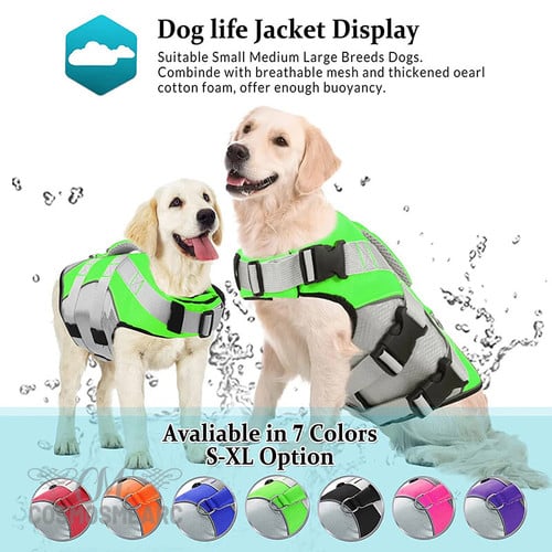 Safety Pet Life Vest for Small Large Labrador Retriever Swimwear