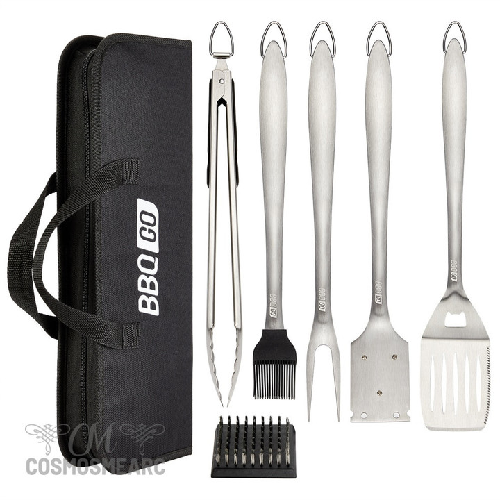 BBQGO Stainless Steel BBQ Camping Outdoor Cooking Tool Set