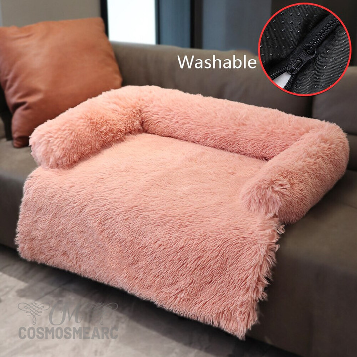 Removable Plush Pet Dog Bed Sofa for Large Dogs