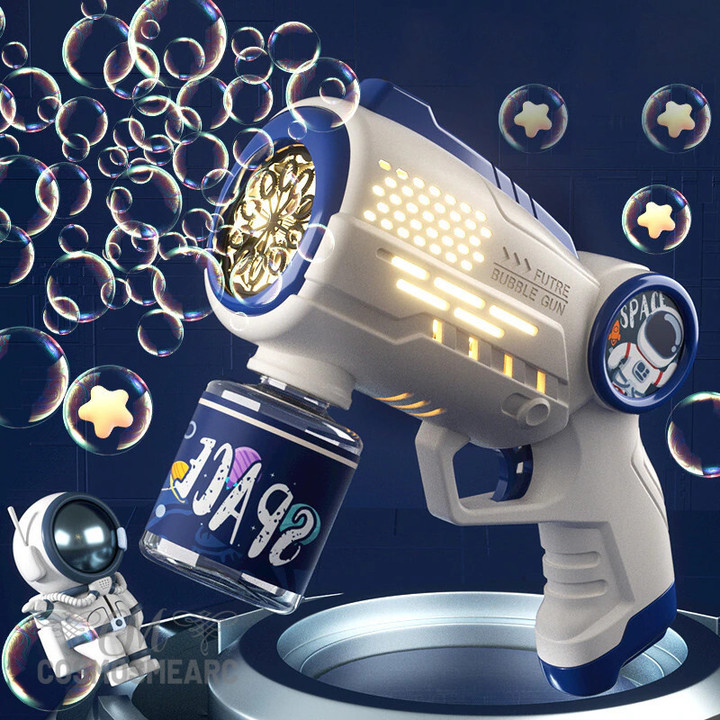 Astronaut Electric Automatic Light Bubble Machine Bubbles Gun Fantasy Toys for Children Kids Gift