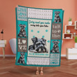 Miniature Schnauzer Fleece Blanket MF2