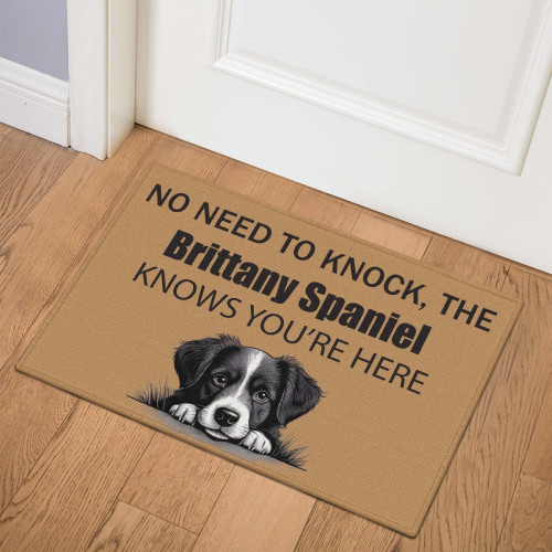 Brittany Spaniel Door Mat Ja