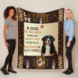 Bernese Mountain Fleece Blanket SB2