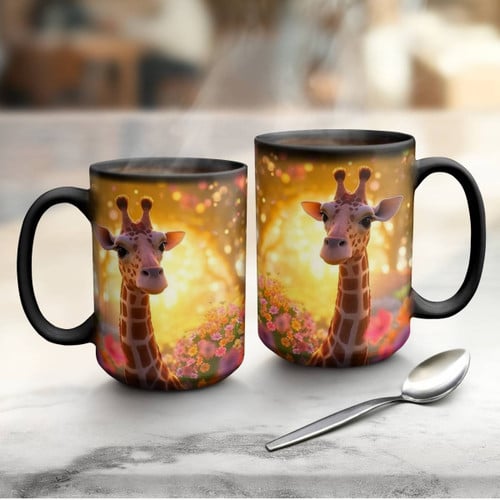 Giraffe Color Changing Mug 15oz MJ