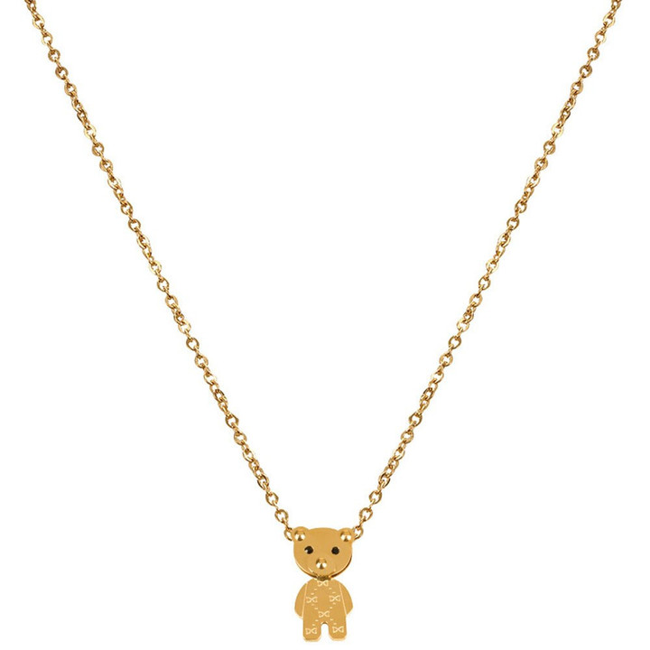 Bear Pendant Necklace Women RK