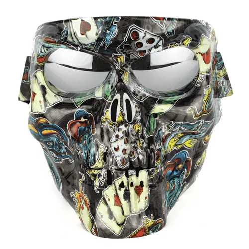 Full Face Motorcycle Skull Mask