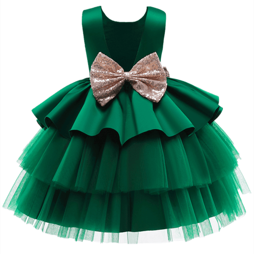 Toddler Baby Girl Dress Big Bow Baptism Dress for Girls First Year Birthday Party Wedding Dress Baby Clothes Tutu Fluffy Gown