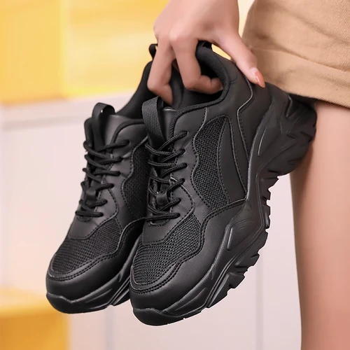 TUINANLE 2023 New Spring Chunky Sneakers Women Breathable Shoes Big Size 35-45 Casual Running Sneakers Women Vulcanized Shoes
