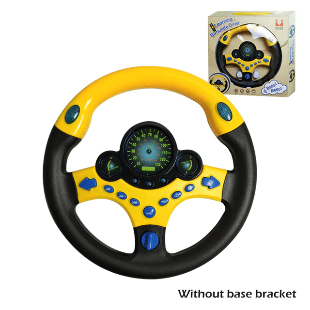 Baby Electrical Simulation Steering Wheel Toy with Light & Sound