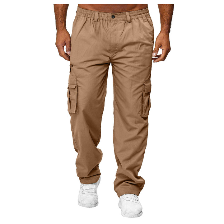 Men Cargo Pants Relaxed Fit Sport Joggers