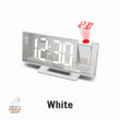 3D Projection Alarm Clock Makeup LED Mirror