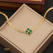 Luxury Green Crystal Necklace Set