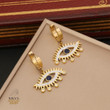 Luxury Women's Eye Pendant Zircon Necklace