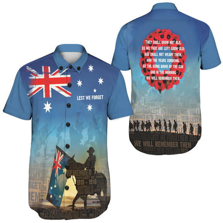 Restocked Mall - - Clothing - Anzac Lest We Forget The Light Horse Hawaiian Shirt