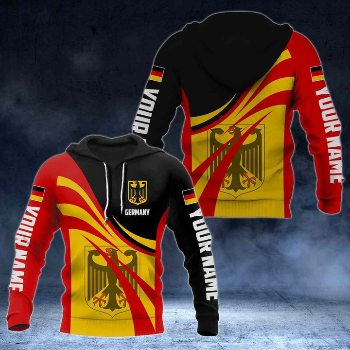 Restocked Mall - - Custom Name Germany Flag Color 3D Print Unisex Adult Hoodies