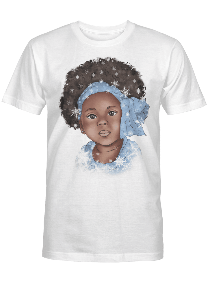 Shirt for black kid afro turban nice little girl tshirt