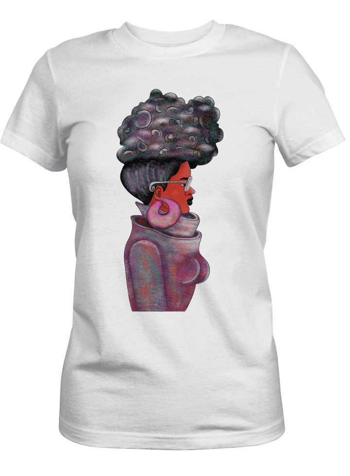 Shirt for black girl educated art shirt for african american girl
