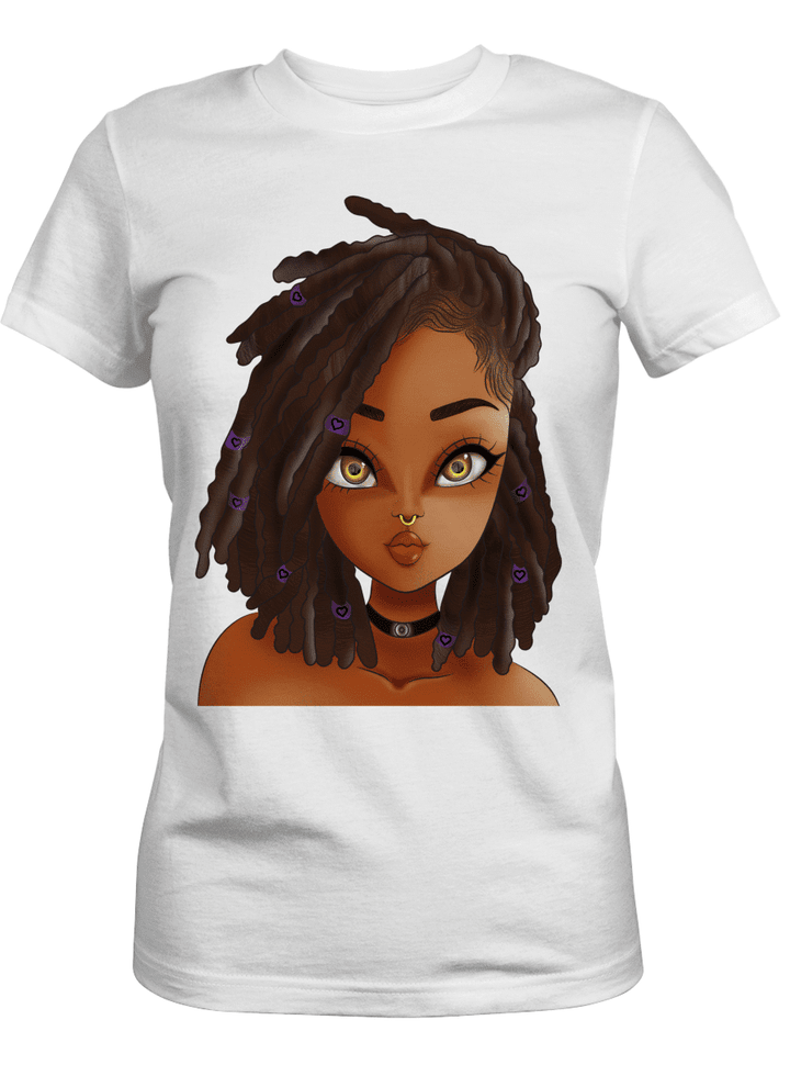 Shirt for black girl affected black girl art shirt for african american girl