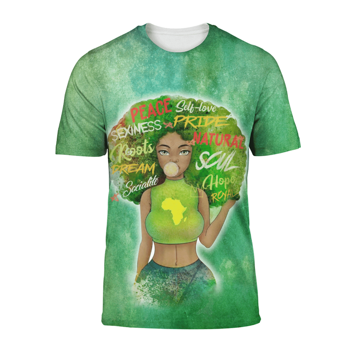 Melanin Poppin Africa all over print shirt 3d hoodie