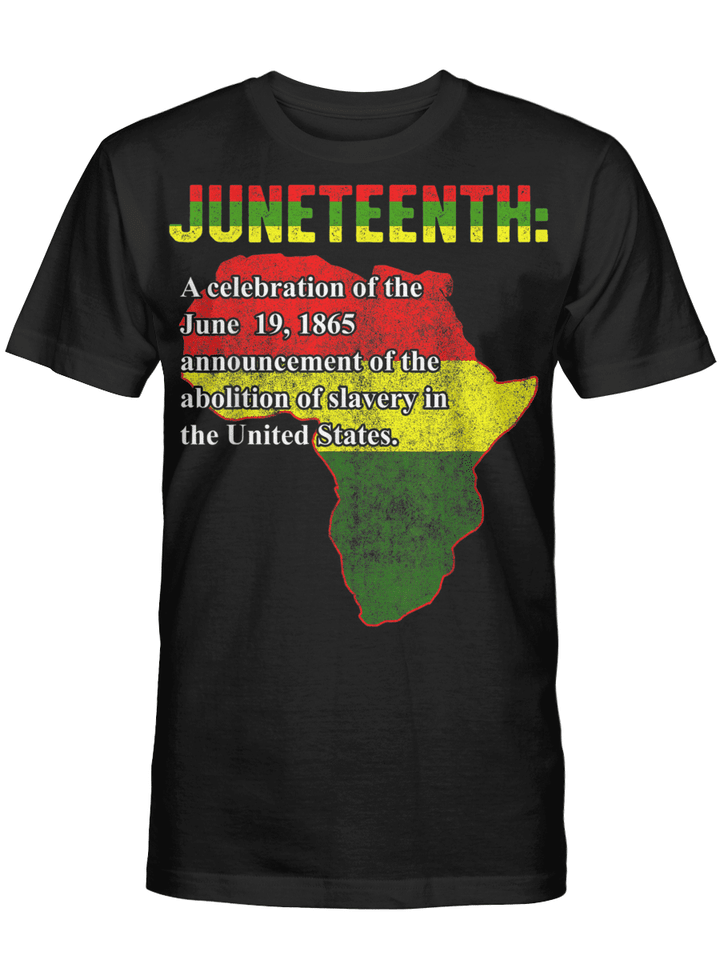 Africa map shirt for Juneteenth day