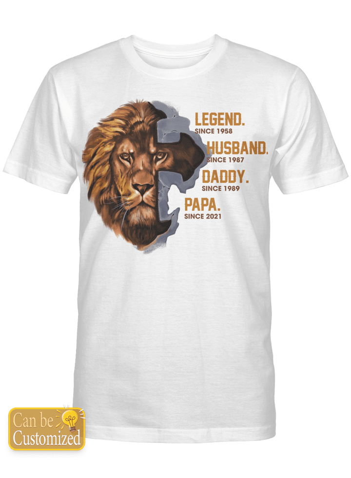 father's day Personalized shirt for black father shirt the legend husband daddy papa