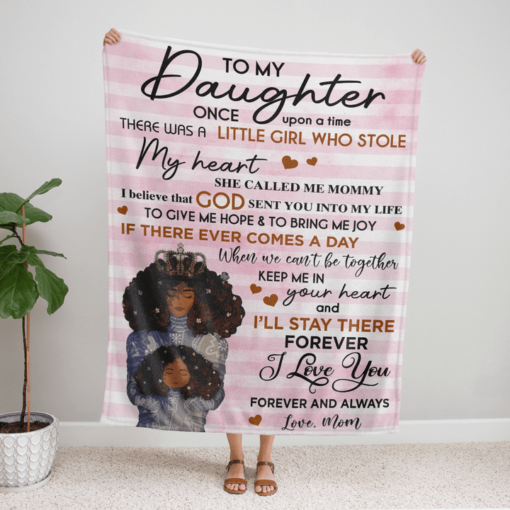 Blanket for daughter from mom to daughter queen crown blanket from black mom to daughter