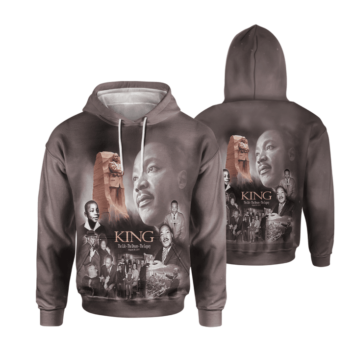 Martin luther king all over print shirt 3d hoodie