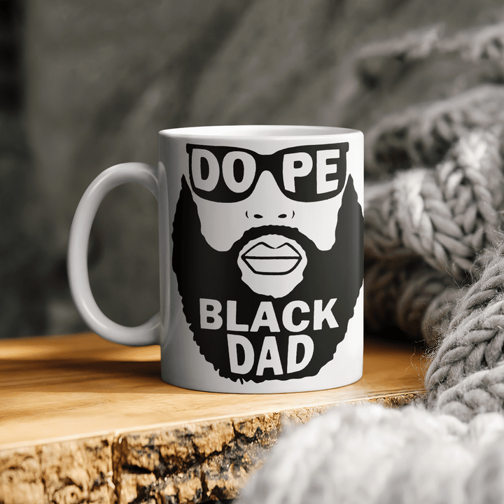 father's day Mug for father gifts for dad dope black dad mug
