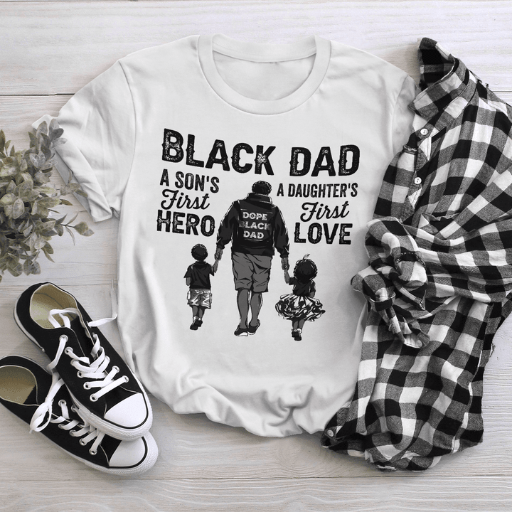 Black dad shirt a daughter first love shirt for black father