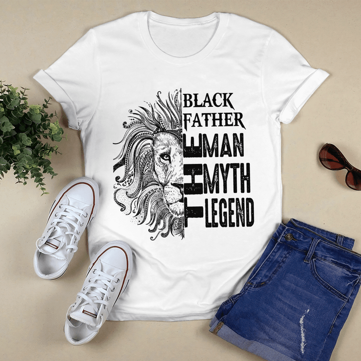 father's day Black father shirt  for black dad lion dad shirt for fathers day shirt the man the myth the legend