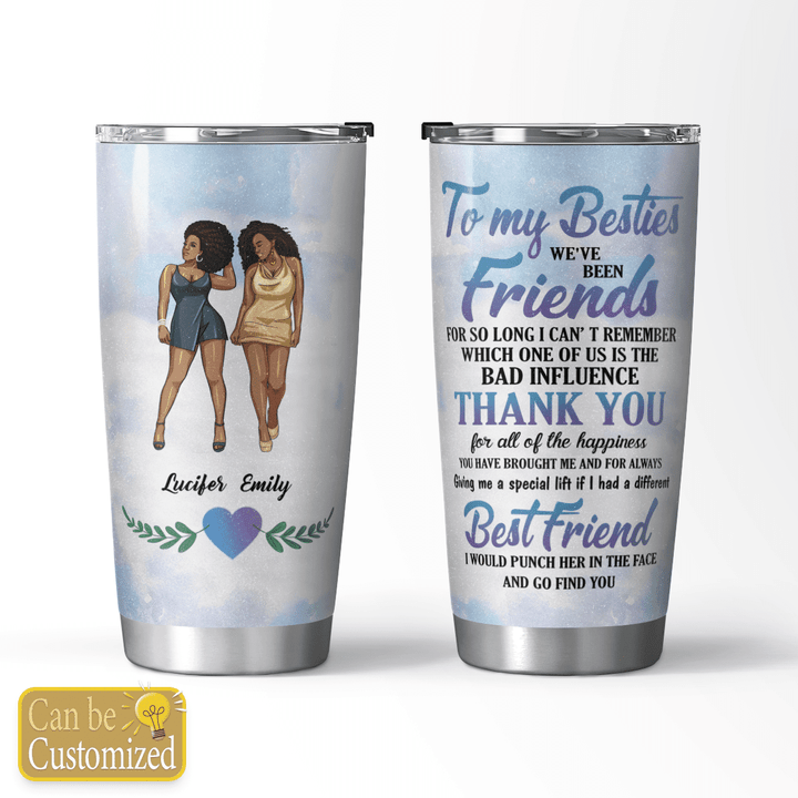 Personalized tumbler for best friends gifts birthday tumbler for friends gifts for best friends tumbler (2 Girls)