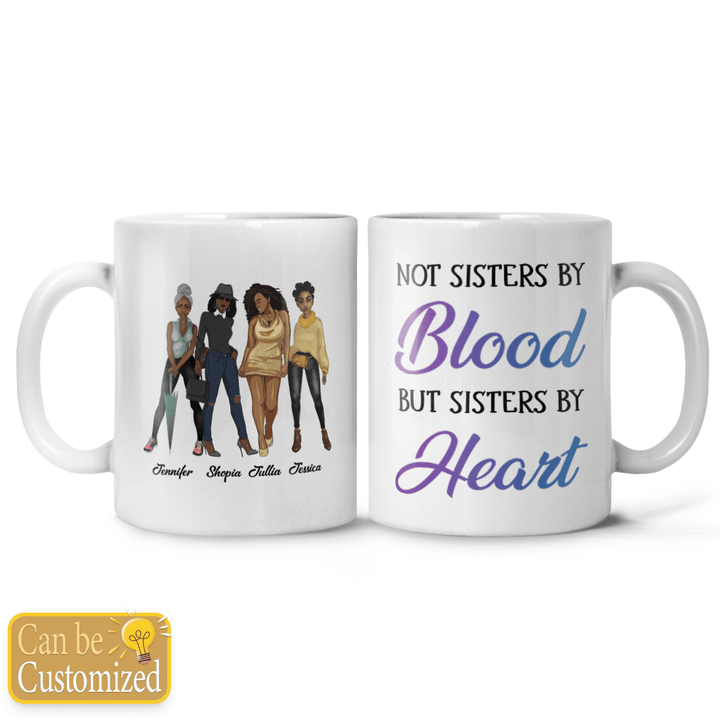 Personalized mug to my best friend mug not sister by blood but sister by heart 4 bestie
