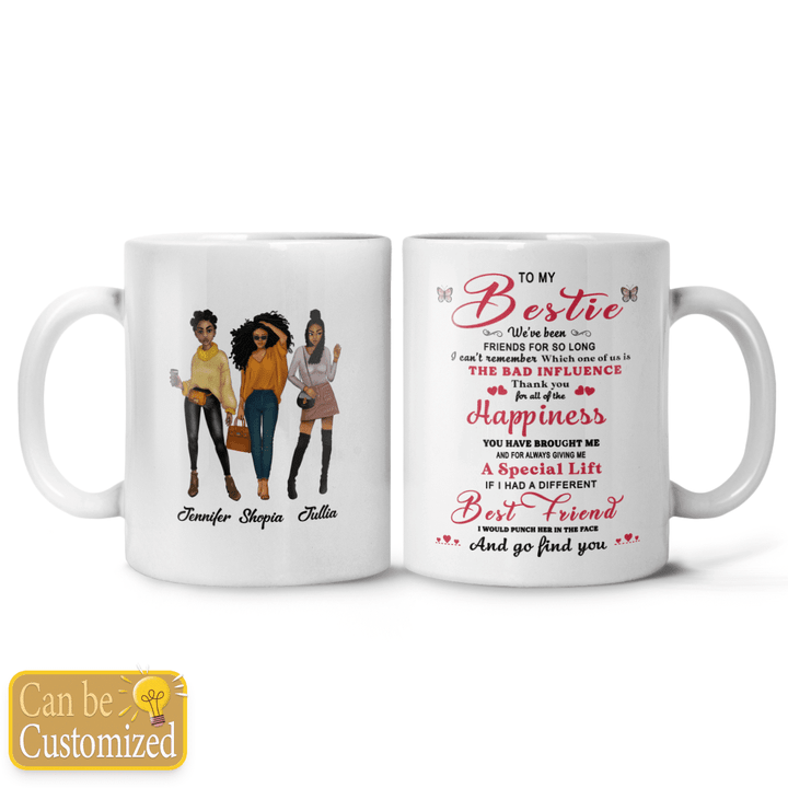 Personalized to my bestie mug we've been friends for so long (3 Girls)