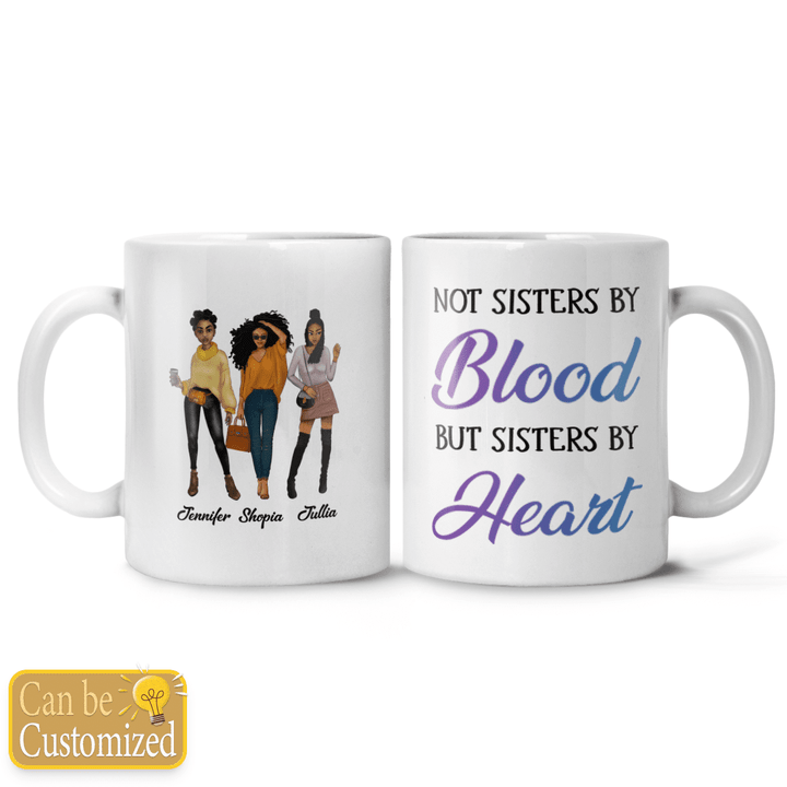 Personalized mug to my best friend mug not sister by blood but sister by heart 3 bestie