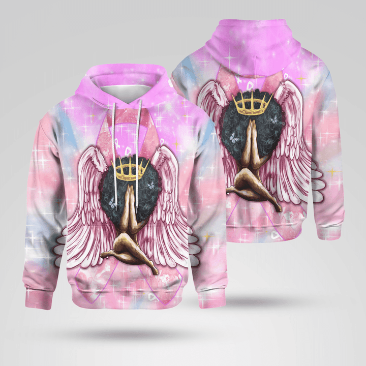 Breast cancer awareness all over print shirt 3d hoodie black women breast cancer