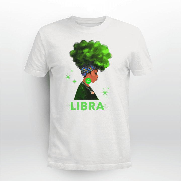 Libra girl shirt libra zodiac shirt birthday gift for black girl zodiac tshirt