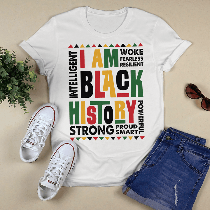Black history month shirt for african american i am black history shirt