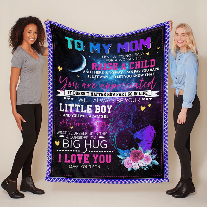 Mother's day blanket for mom you will always loving mother blanket gift for mom happy mother's day blanket