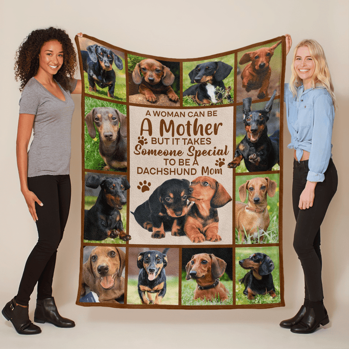 Mother's day blanket for mom dog lover some special to be a dachshund mom blanket gift for dog mom happy mother's day blanket