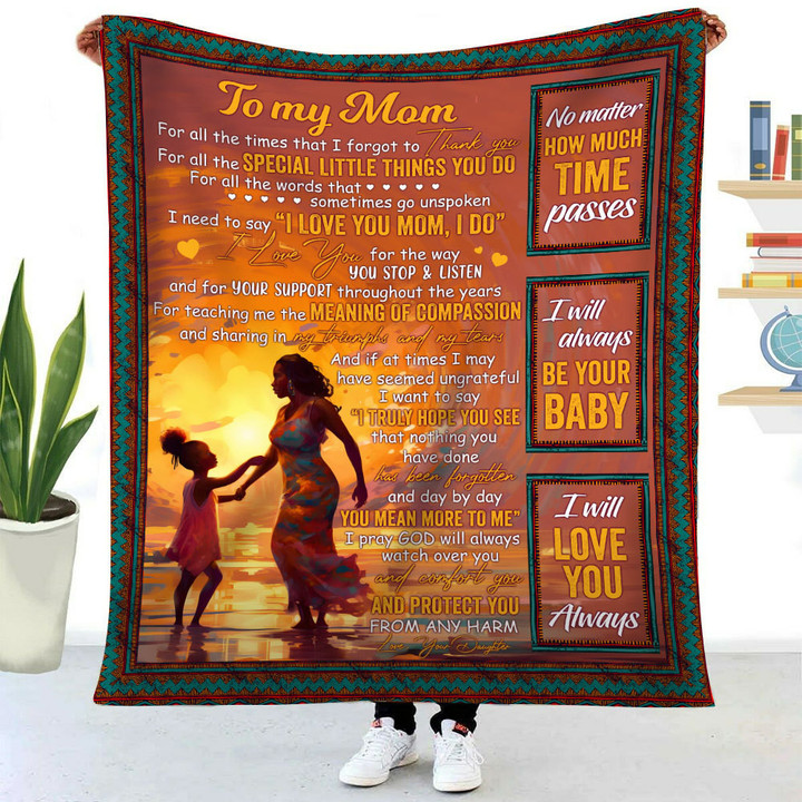 Thanks For All The Special Little Thing You Do Mom Blanket, Mothers Day Birthday Gifts For Mom