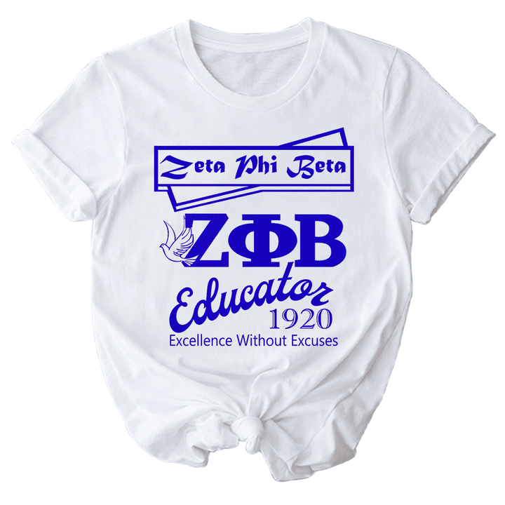 Zeta Women Tshirt, ZPB Sorority T-shirt, Zeta Phi Beta 1920 Shirt, Zeta 1920 Tee, 1920 Paraphernalia