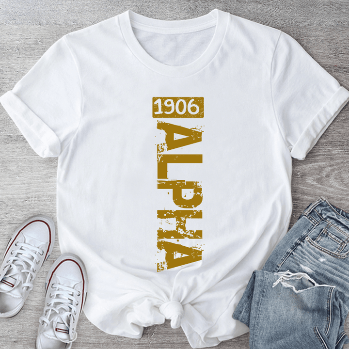 A Phi A Tshirt, Alpha Phi Alpha 1906 Shirt, Black Culture T-shirt, 1906 Fraternity Tee