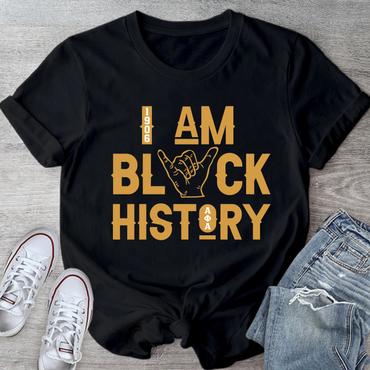 1906 Fraternity Tee, Alpha Phi Alpha 1906 Shirt, A Phi A Tshirt, Black Culture T-shirt