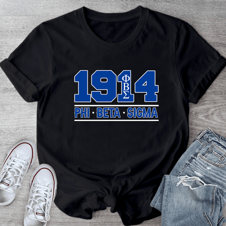 Phi Beta Sigma 1914 Shirt, 1914 Fraternity Tee, Black Culture T-shirt, Gomab 1914 Tshirt