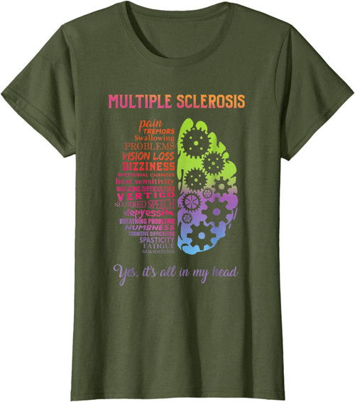 nztshirt Sclerosis It's All In My Head Disease Fighter T-Shirt