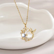 Luxury Temperament Gorgeous Full Diamond Necklace Women's All-match Clavicle Chain Accessories