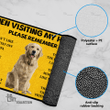 Golden Retriever House Rules Doormat